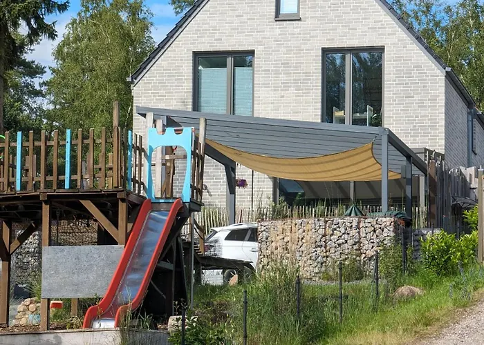 Architektenhaus Mit Spielplatz, Sauna & Pool Am Wald Nahe Hamburg בית נופש